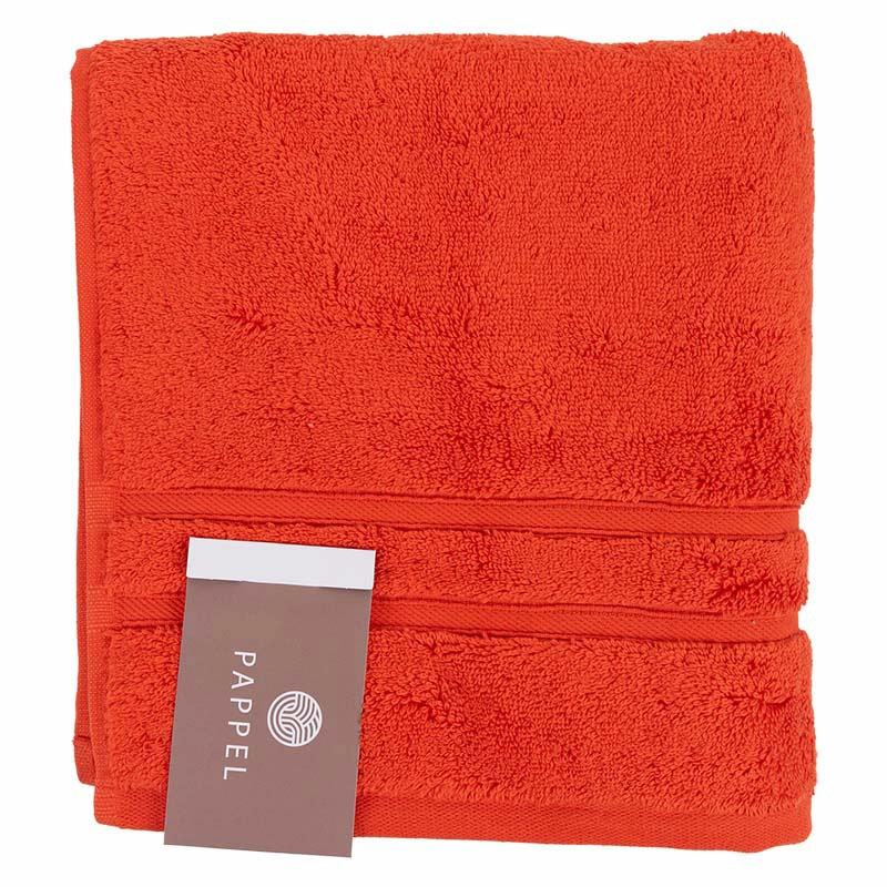 2 Полотенце махровое Pappel Cirrus/S 70x140см, цвет оранжевый фото 2