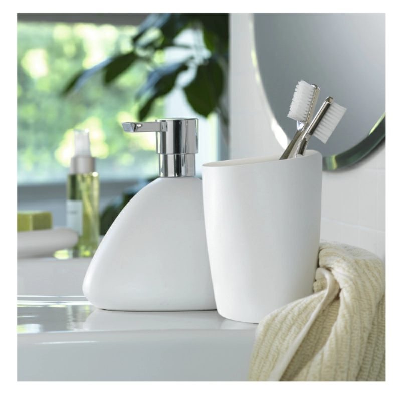 Дозатор для жидкого мыла Spirella Etna, белый фото 3