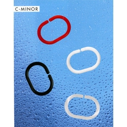 Кольца для штор Spirella C-minor, 12шт, цвет белый фото 3