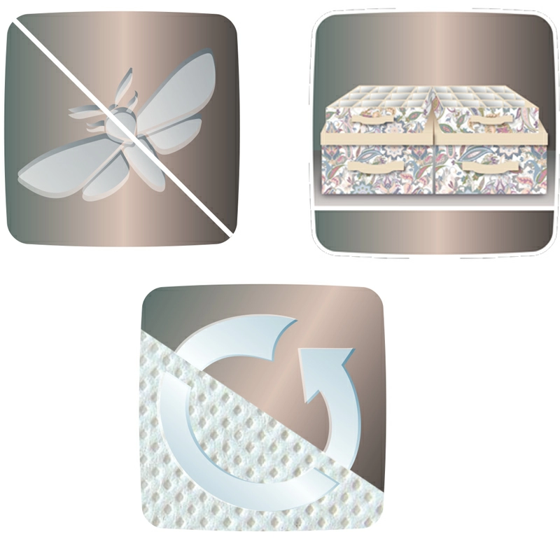 4 Чехол для одежды Hausmann Paisley 60x100см, бежевый фото 4