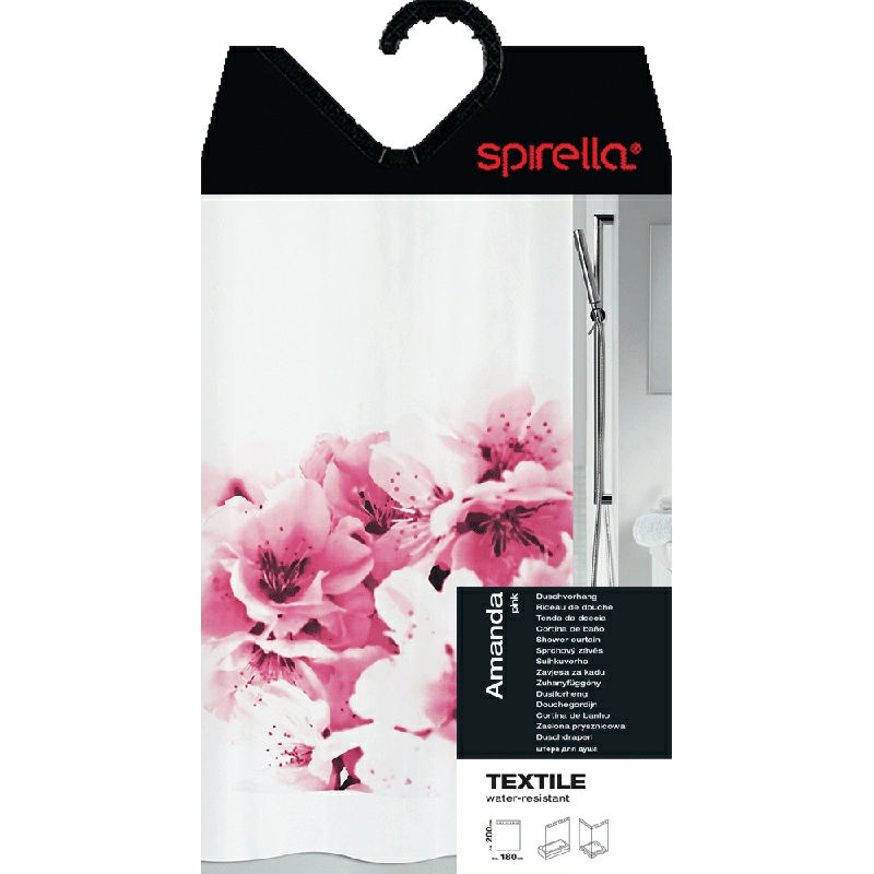 Штора для ванной комнаты Spirella Amanda 180х200см фото 2