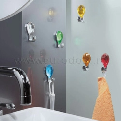 Серия номенклатуры фотографии большого размера Крючок для ванной Spirella Jewel, пластик, хром, цвет прозрачный фото 3