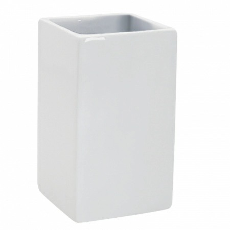 Стакан для зубных щеток Spirella Quadro, белый фото 1