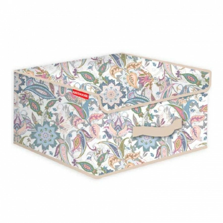 Кофр для хранения Hausmann Paisley 30x30x16см, бежевый фото 1