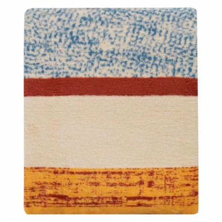 2 Плед 150x200см Pappel Cotton, голубой с бежевым фото 2