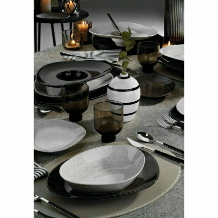 3 Тарелка для пасты Kutahya Galaxy, черный фото 3