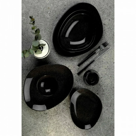 2 Тарелка для пасты Kutahya Galaxy, черный фото 2