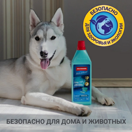 6 Гель для мытья пола Hausmann универсальный 1л фото 4